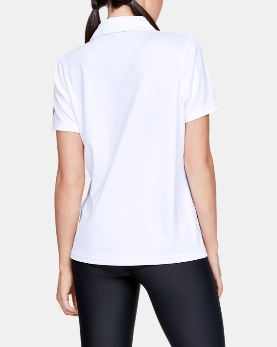 Women's UA Performance Polo in White image number 1